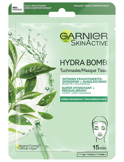 Garnier Hydra Bomb Gruentee Produktabbildung